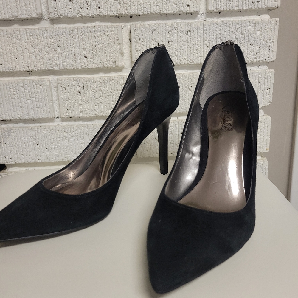 Carlos Santana Daring black heels sz 7